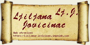 Ljiljana Jovičinac vizit kartica